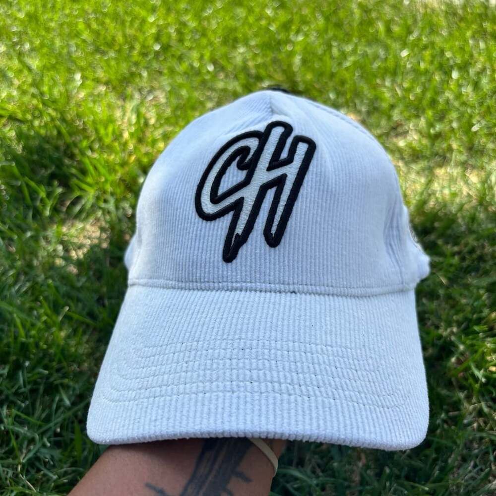 Central Hype Corduroy Snapback Hat White